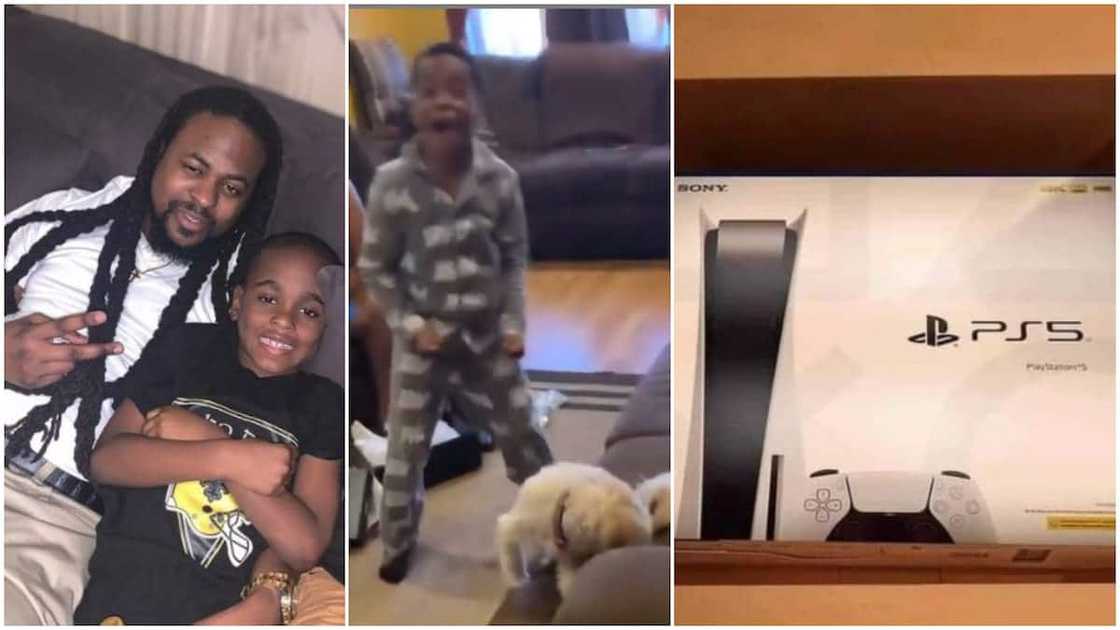 Boy's priceless reactions to gift of PS5 from his dad generates reactions Boy's priceless reactions to gift of PS5 from his dad generates reactions