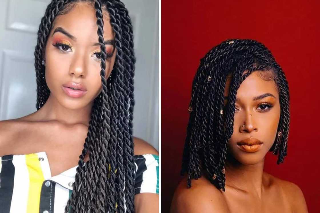 Side-parted twists Side-parted twists