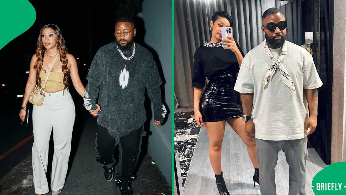 Cassper Nyovest with Pulane Cassper Nyovest with Pulane