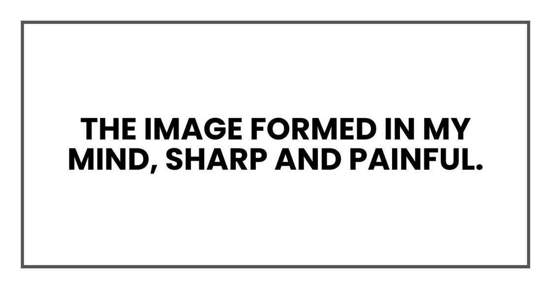 THE IMAGE FORMED IN MY MIND THE IMAGE FORMED IN MY MIND