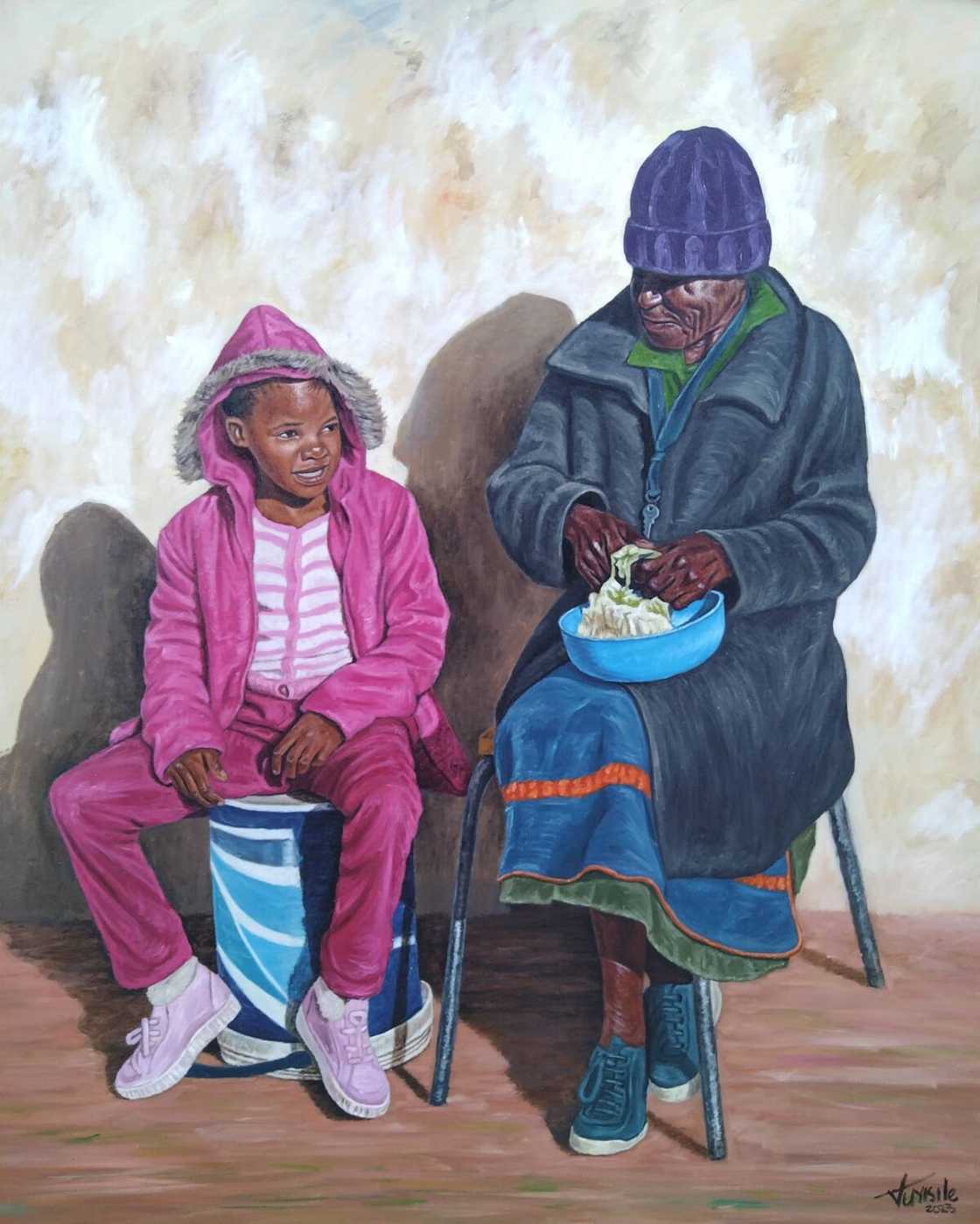Painting by Vuyisile Adoons Painting by Vuyisile Adoons