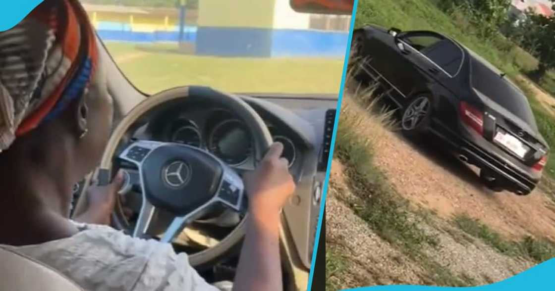 Mother gets emotional as son buys her Benz Mother gets emotional as son buys her Benz