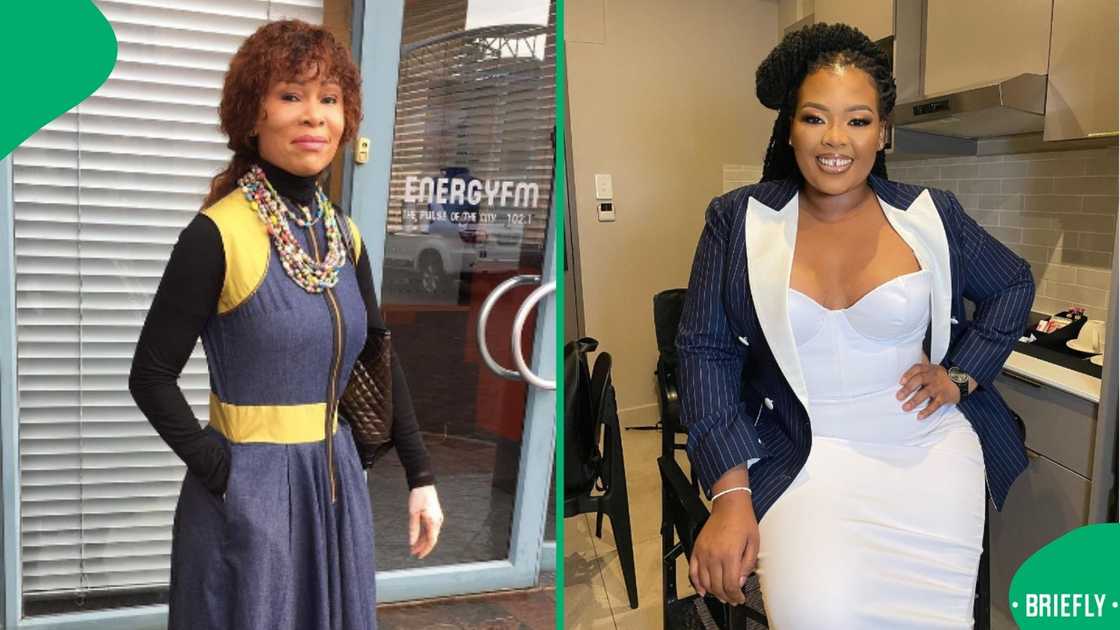 Anele Mdoda shows love to Leleti Khumalo