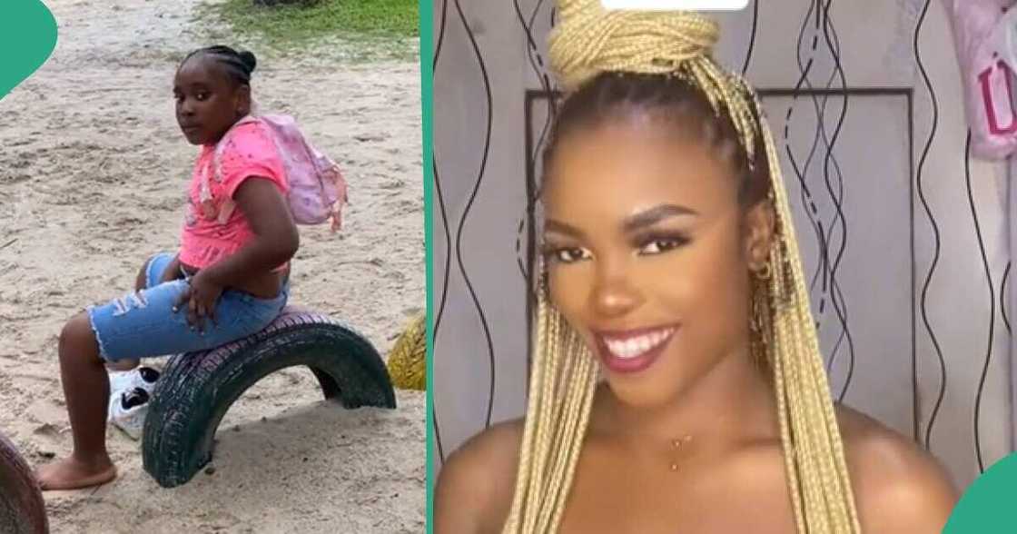 Nigerian girl tells lady she was showing private parts. Nigerian girl tells lady she was showing private parts.