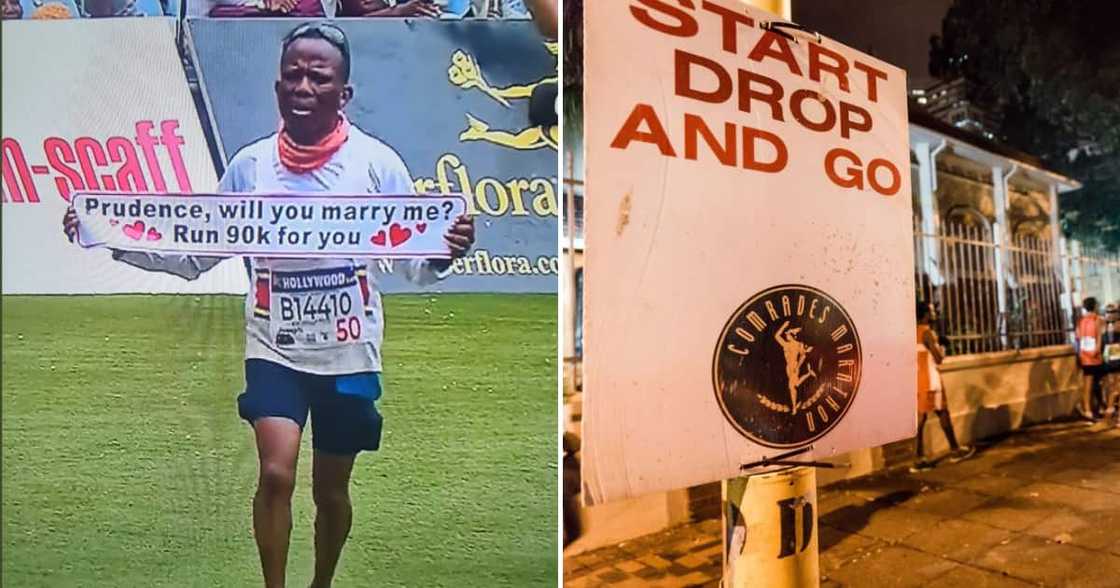 A romantic man proposed to his bae after running The Comrades Marathon