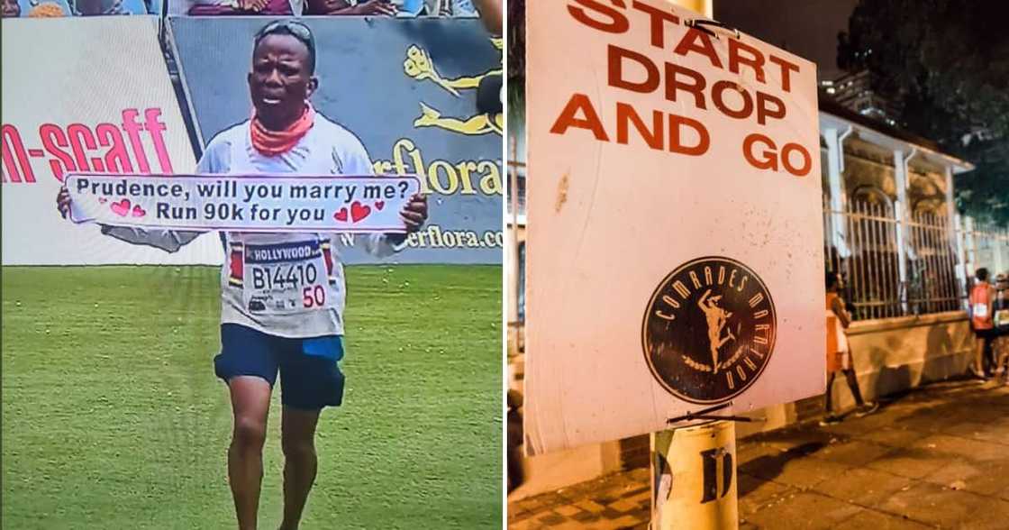 A romantic man proposed to his bae after running The Comrades Marathon A romantic man proposed to his bae after running The Comrades Marathon