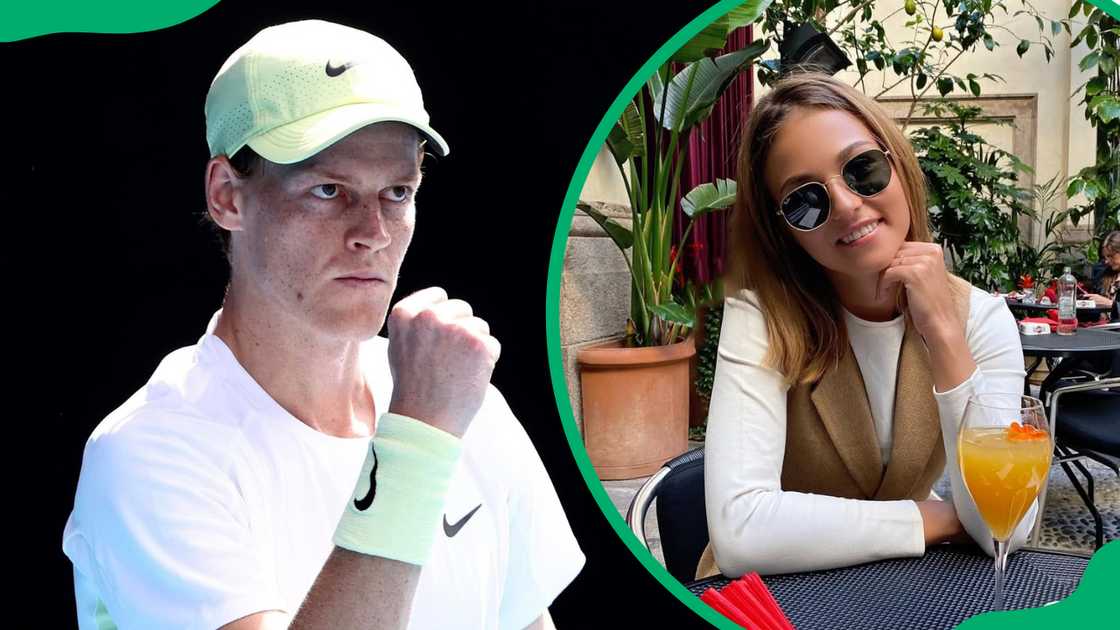 Jannik Sinner and his girlfriend Anna Kalinskaya Jannik Sinner and his girlfriend Anna Kalinskaya