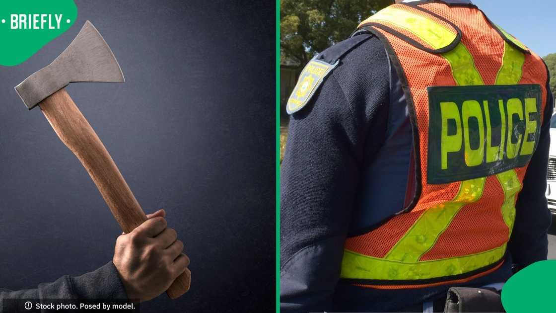 A SAPS officer was attacked by a knife-wielding suspect A SAPS officer was attacked by a knife-wielding suspect