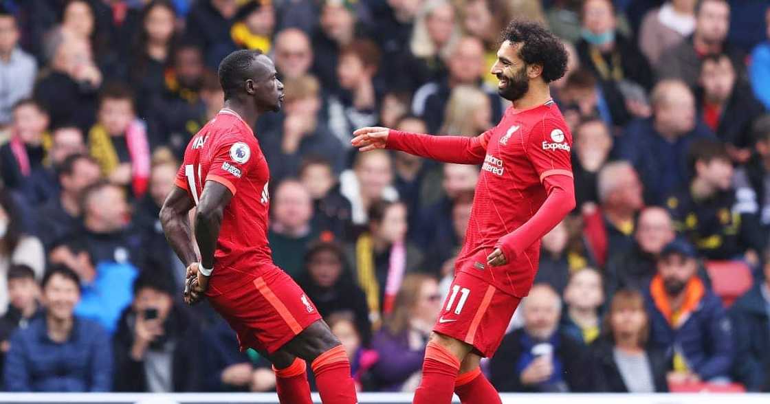 Mohamed Salah, Sadio Mane, Liverpool Mohamed Salah, Sadio Mane, Liverpool