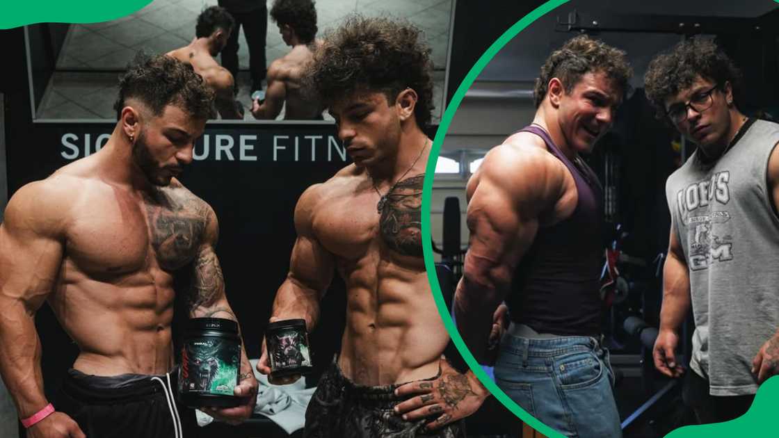 Tren Twins at the gym Tren Twins at the gym