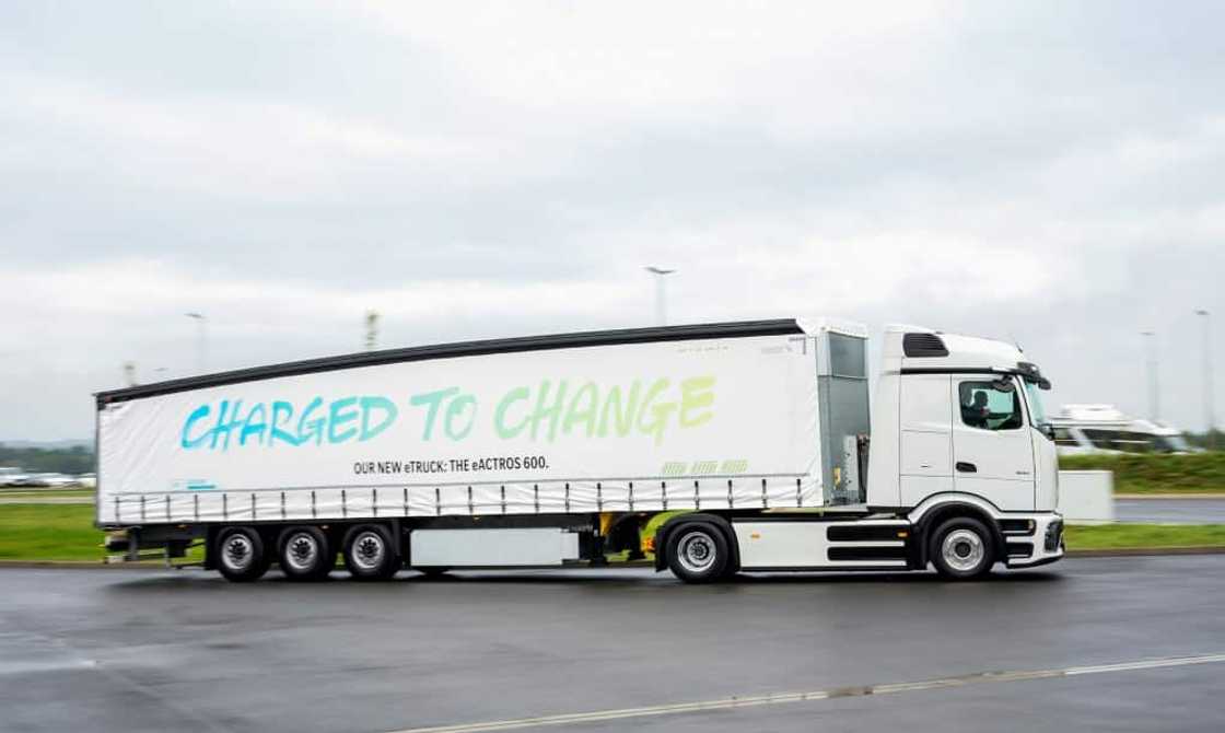 Mercedes Benz Trucks' eActros 600 electric long-distance lorry Mercedes Benz Trucks' eActros 600 electric long-distance lorry
