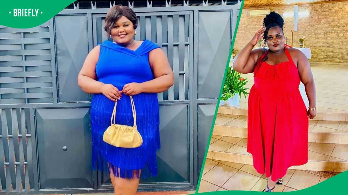 A woman showcased stylish Shein outfits.