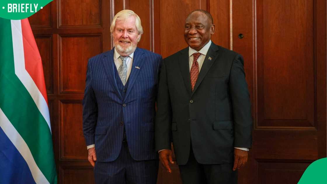 Cyril Ramaphosa met with US Ambassador Brent Bozell III
