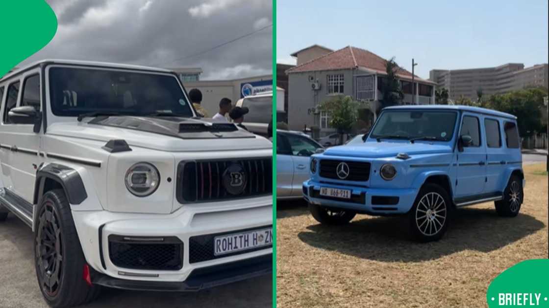A G-Wagon, BMWs and Range Rovers were spotted in the viral car video, sparking mixed social media reactions