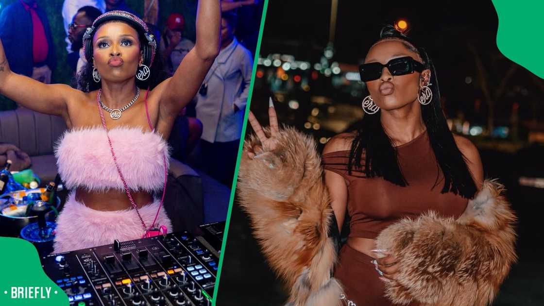 DJ Zinhle flaunts her slim waist DJ Zinhle flaunts her slim waist