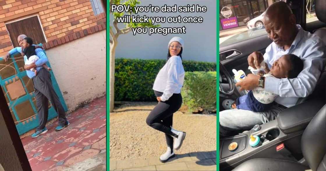 Lady shows her dad bonding with grandson Lady shows her dad bonding with grandson