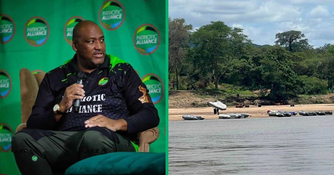 Gayton McKenzie and the Patriot Alliance turned people away from the border Gayton McKenzie and the Patriot Alliance turned people away from the border