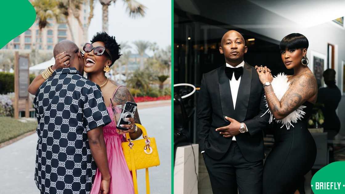 DJ Lamiez Holworthy with Khuli Chana DJ Lamiez Holworthy with Khuli Chana