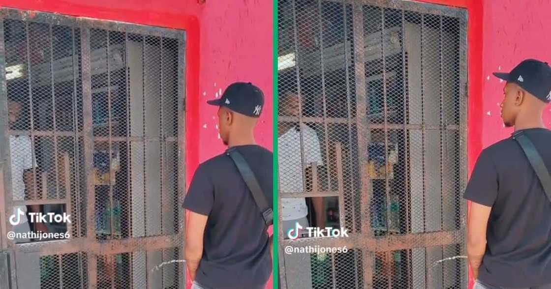 A Mzansi man peed into a spaza shop in TikTok video