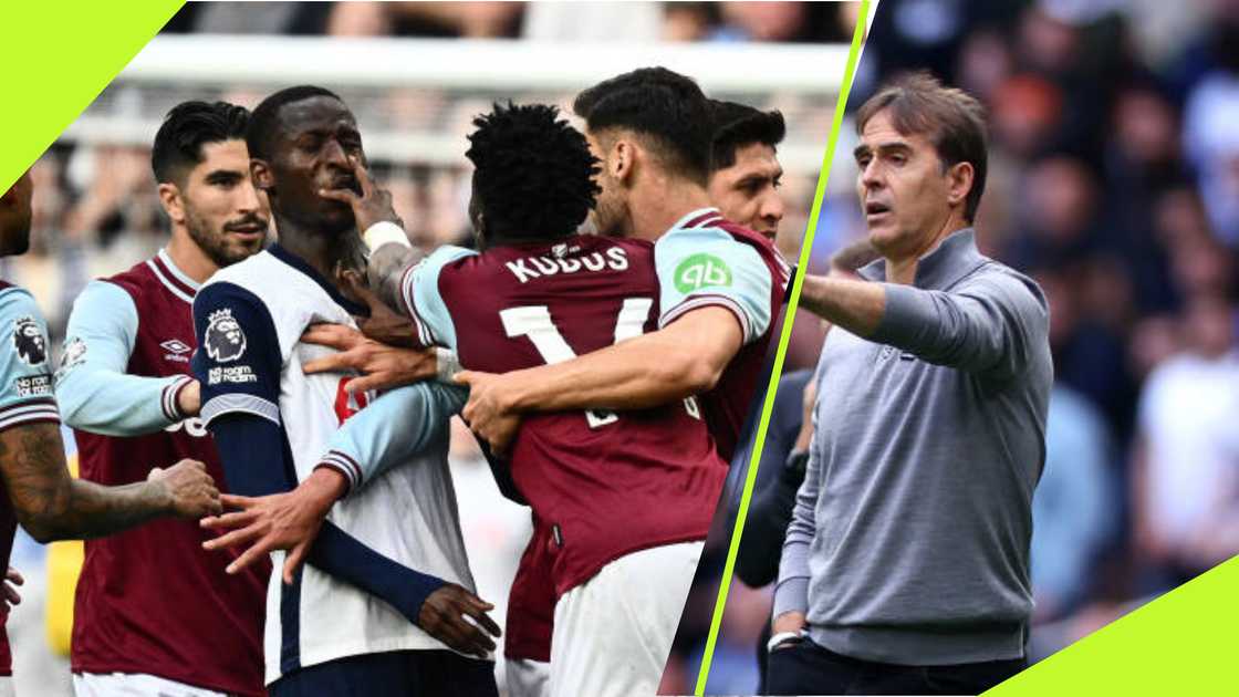 Mohammed Kudus sees red in Spurs defeat.