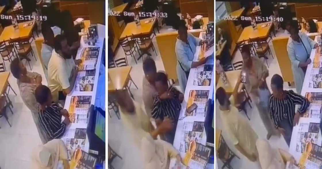 Two grannies got busted in an attempt to steal a phone from a man in Durban Mall. Two grannies got busted in an attempt to steal a phone from a man in Durban Mall.