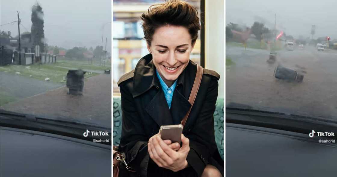 The weather in Gauteng had dustbins cruising down the street. The weather in Gauteng had dustbins cruising down the street.