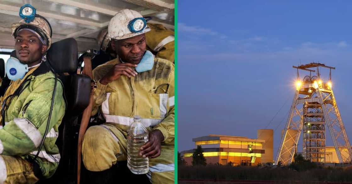 Gold One miners strike in Johannesburg Gold One miners strike in Johannesburg