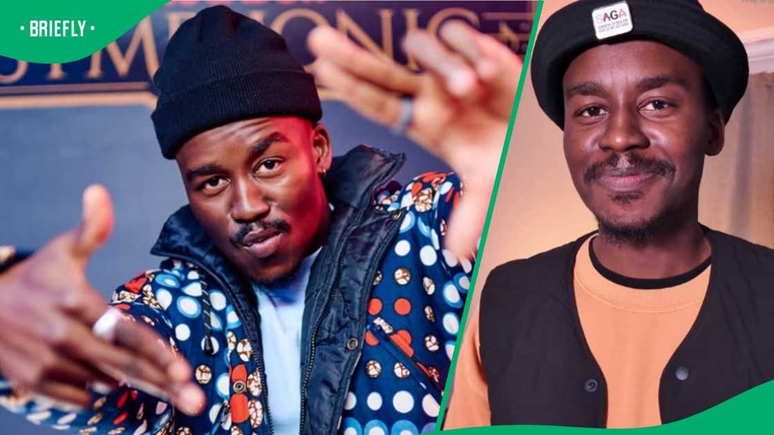 Hungani Ndlovu debuted a new look. Hungani Ndlovu debuted a new look.
