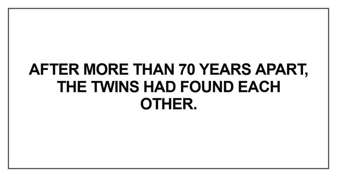 After more than 70 years apart
