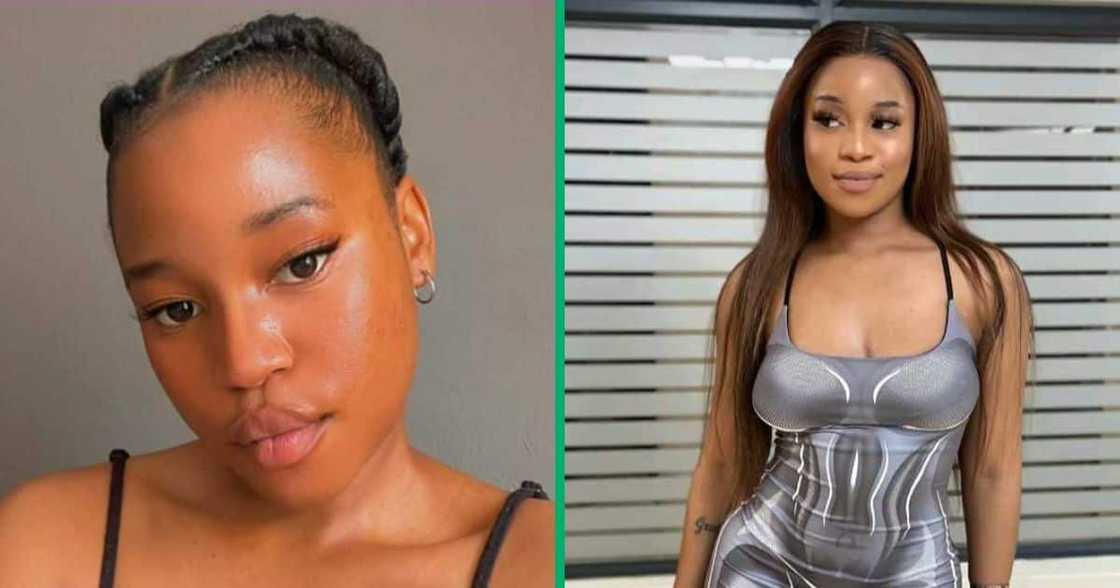 A woman took to TikTok to showcase her damaged hairline. A woman took to TikTok to showcase her damaged hairline.