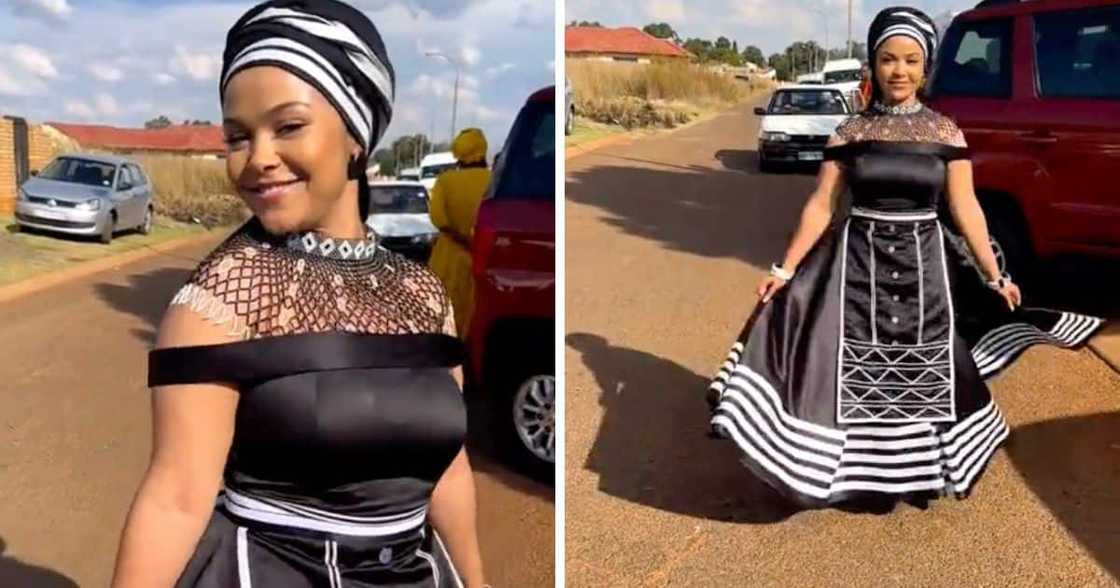 Woman goes viral for Xhosa outfit Woman goes viral for Xhosa outfit
