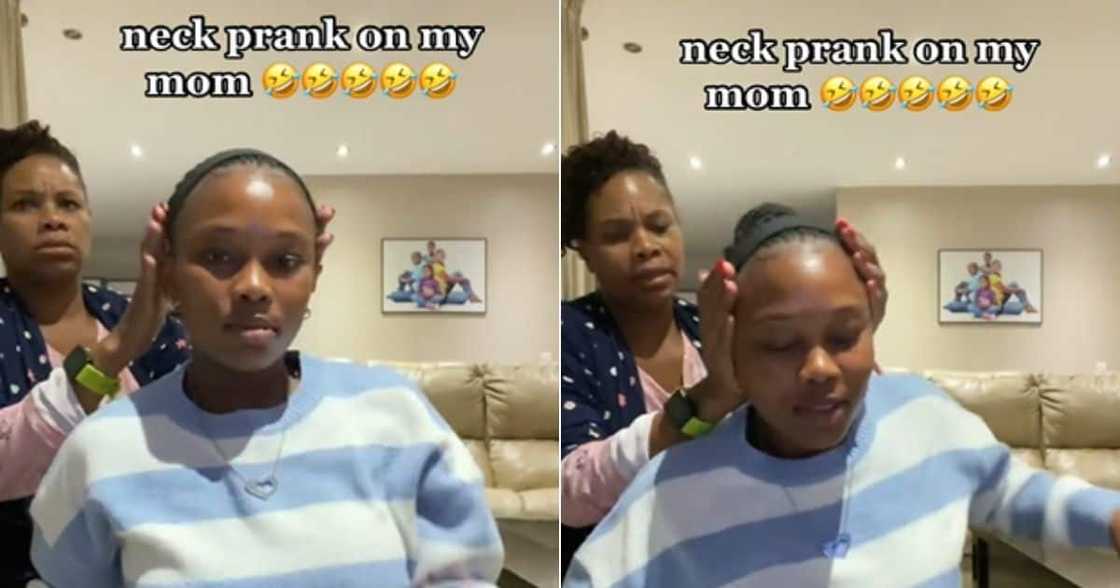 TikTok neck prank on mom TikTok neck prank on mom