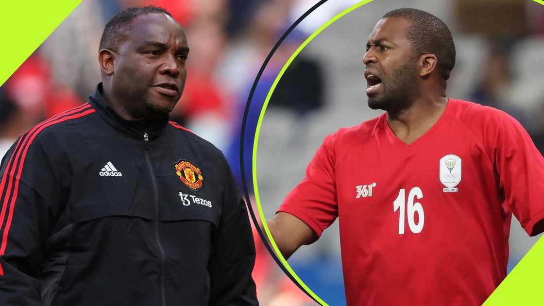 Benni McCarthy and Itumeleng Khune are both stars who put on weight towards the end of their careers. Benni McCarthy and Itumeleng Khune are both stars who put on weight towards the end of their careers.