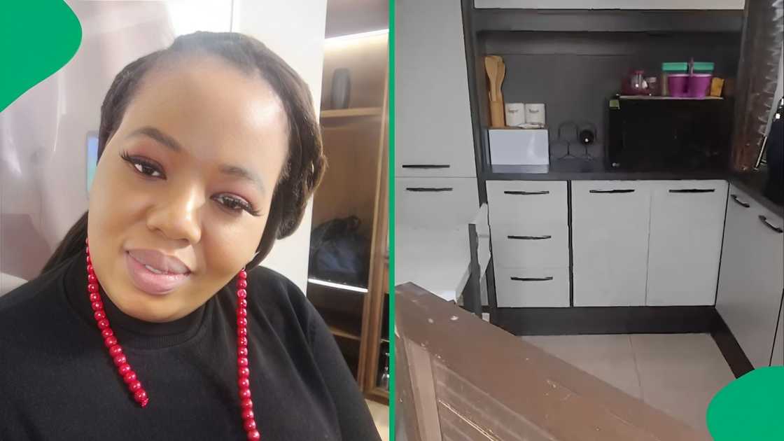 A woman flaunted her neat shack on TikTok