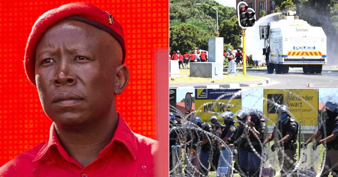 Julius Malema charged with terrorism for 'threats' against police Julius Malema charged with terrorism for 'threats' against police