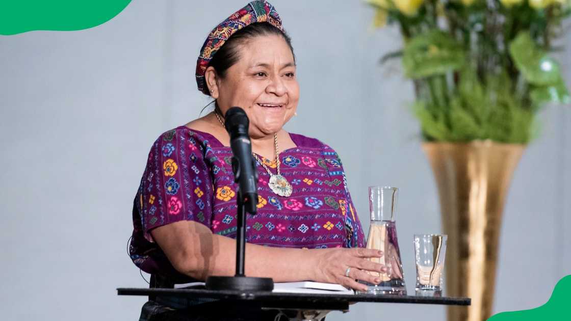 Rigoberta Menchu in 1992.