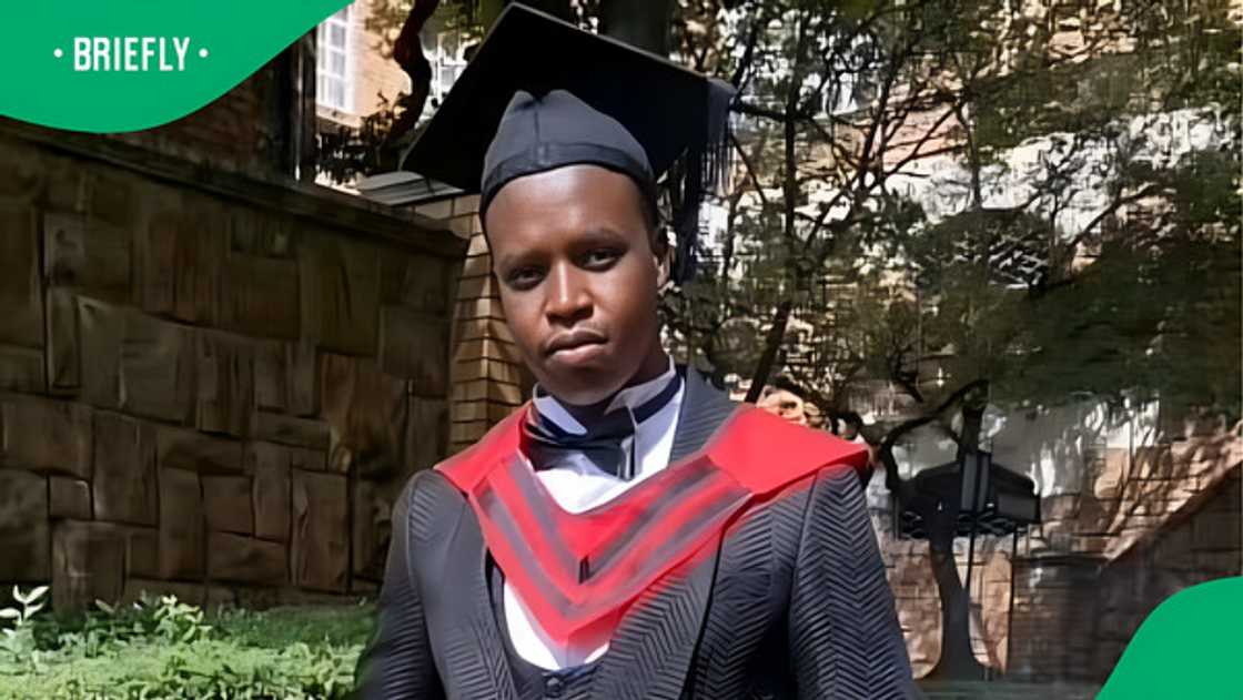 A young man showcased his Logistics degree versus what he's currently doing in a TikTok video. A young man showcased his Logistics degree versus what he's currently doing in a TikTok video.