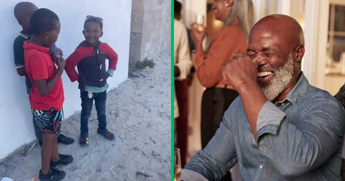 Boy shows off PEP price tag Boy shows off PEP price tag