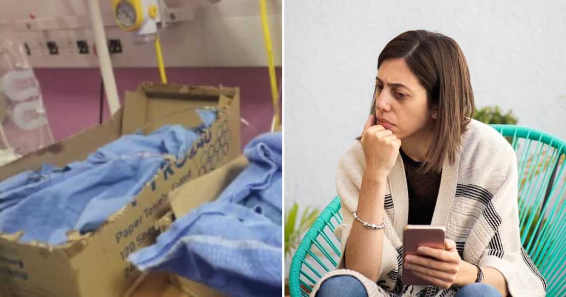 Newborns were placed in cardboard boxes at Mahikeng Provincial Hospital Newborns were placed in cardboard boxes at Mahikeng Provincial Hospital