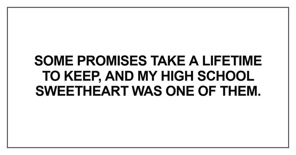 Some promises take a lifetime to keep Some promises take a lifetime to keep