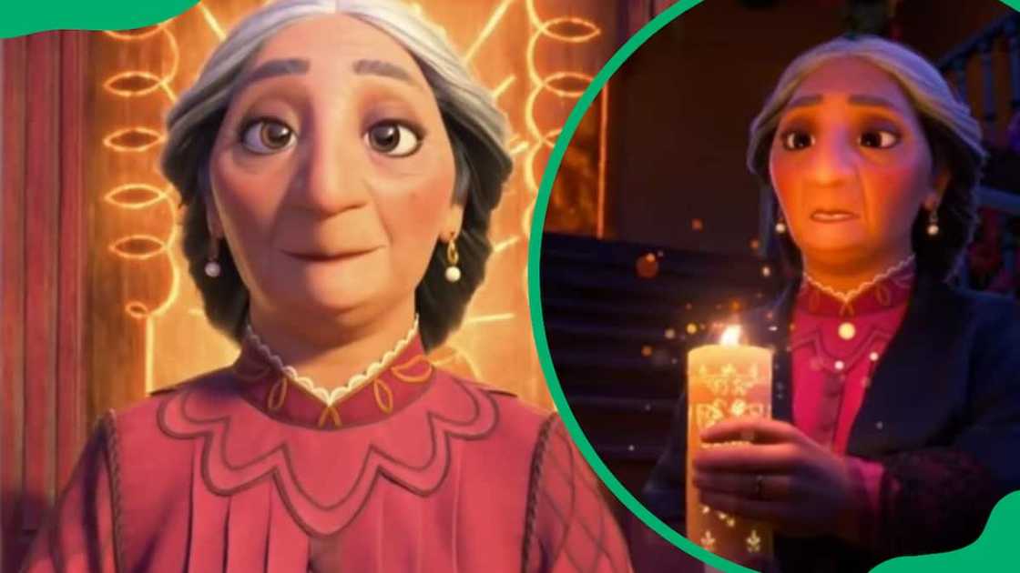 Abuela Alma holding a candle Abuela Alma holding a candle