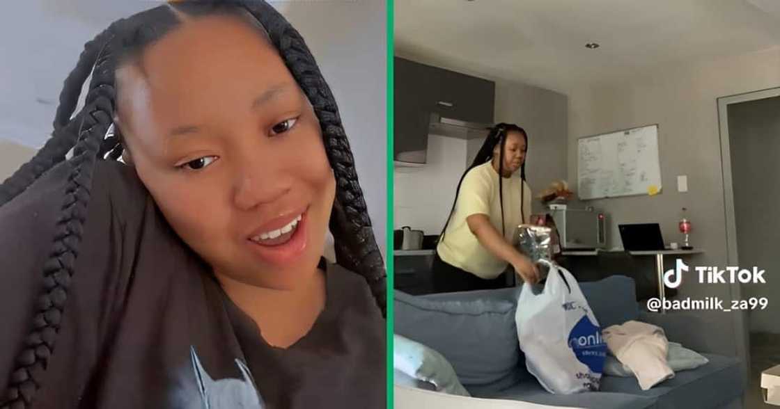 A Johannesburg woman took groceries from her boyfriend's place A Johannesburg woman took groceries from her boyfriend's place