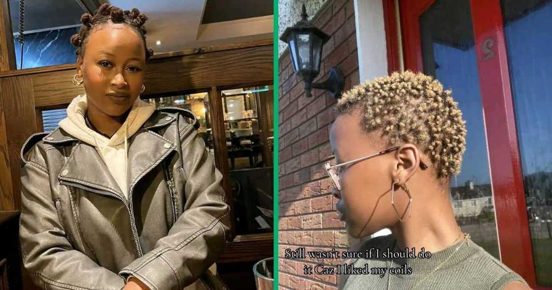 A young lady unveiled her hair growth journey in a TikTok video