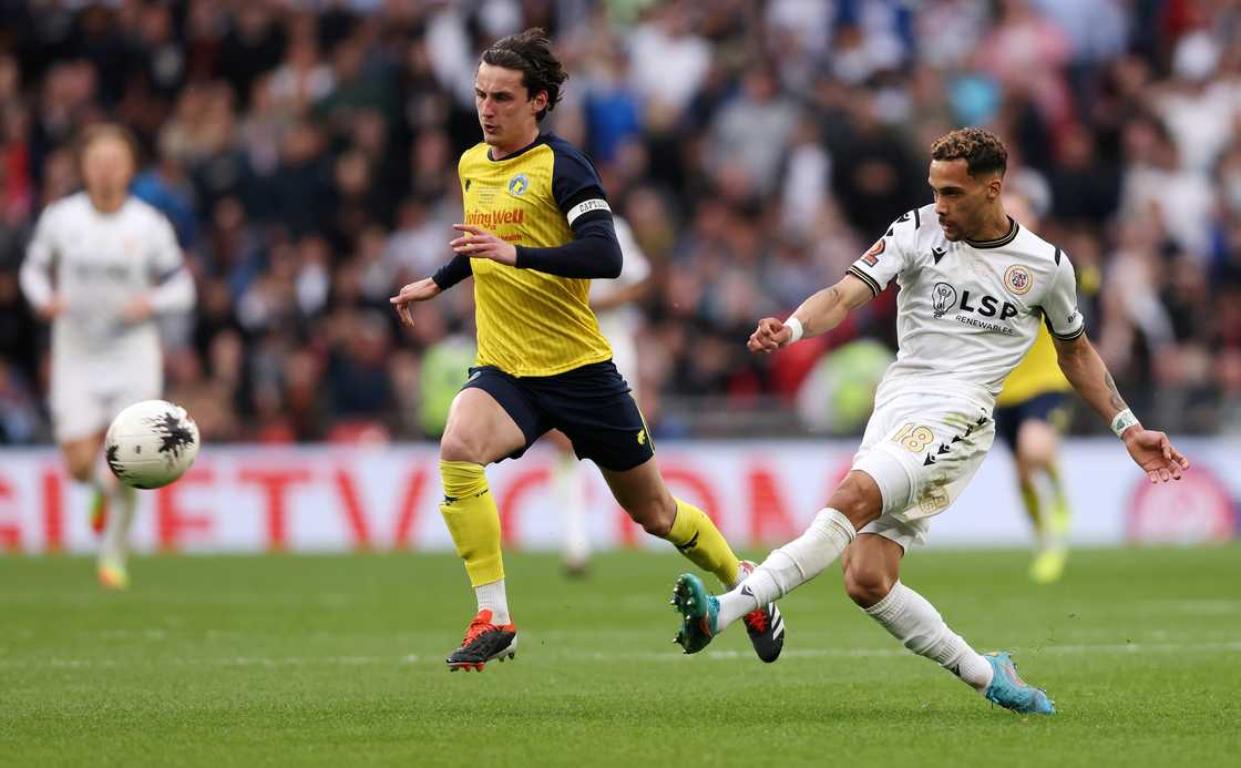 Corey Whitely and James Clarke at Wembley Stadium