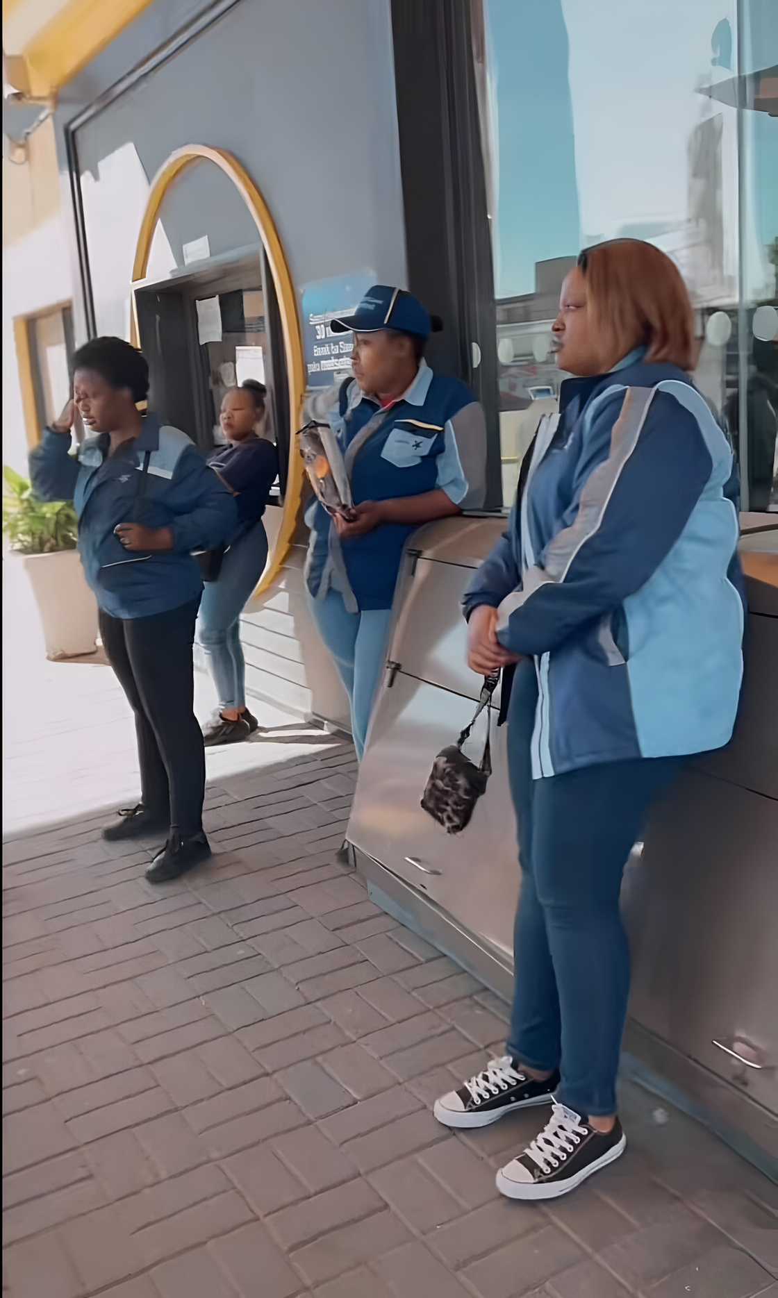 Petrol attendants shared how they were working without pay in a TikTok video. Petrol attendants shared how they were working without pay in a TikTok video.