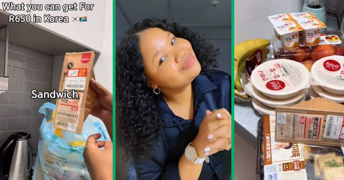 Lady shares R650 grocery haul in Korea Lady shares R650 grocery haul in Korea