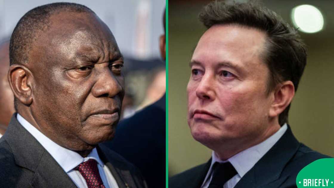 Ramaphosa and Musk Ramaphosa and Musk
