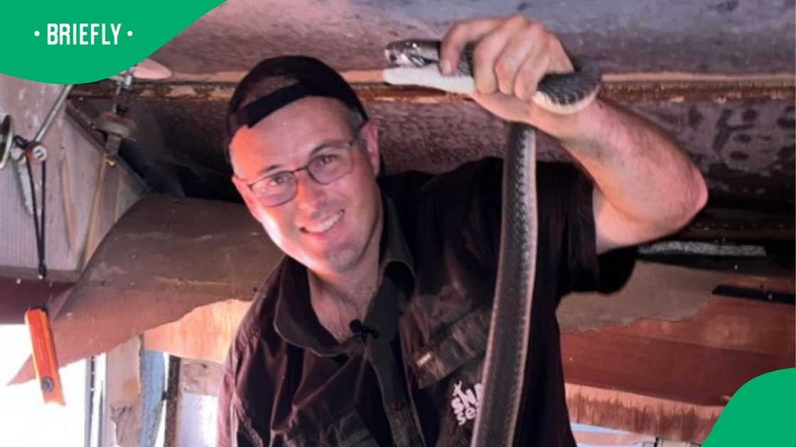 Snake rescuer finds black mamba in odd place