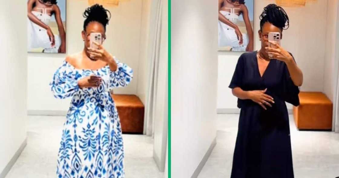 Woman shows off epic dresses from Foschini Woman shows off epic dresses from Foschini