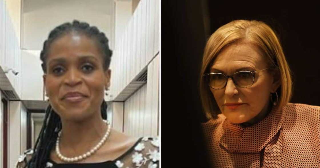 Collen Makhubele and Helen Zille Collen Makhubele and Helen Zille